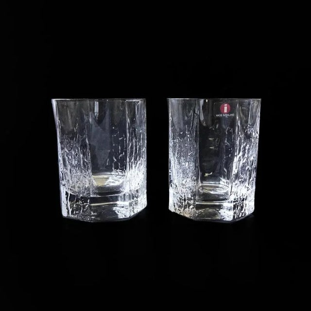 Vintage Katinka Whiskey Glasses from Iittala, Finland, 1980s, Set of 2 For Sale - Image 3 of 5