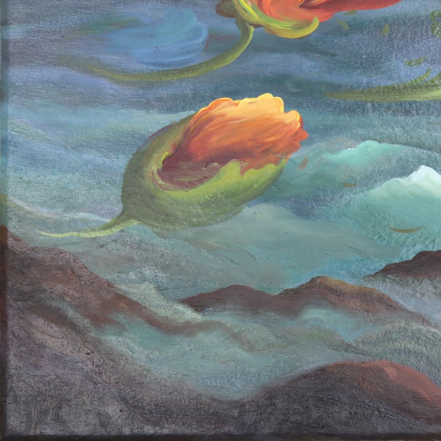 2020s Crossing California - Original Large California Coast Oceanscape Oil Painting For Sale - Image 5 of 9