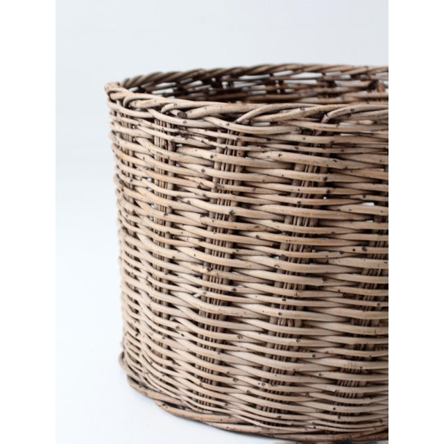 Antique Large Woven Basket For Sale - Image 13 of 15