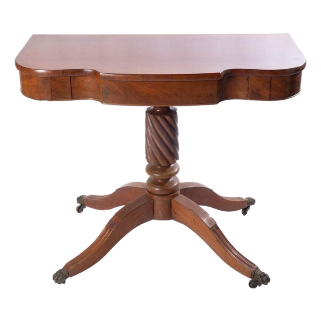 19th Century Federal Style Table With Claw and Ball Feet For Sale