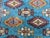 Turquoise Kazak Wool Rug With Repeating Medallions, 3'11" X 5'10" For Sale - Image 6 of 15