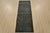 Contemporary Tabriz Runner 2’4” X 6′ Black Wool Vintage Overdyed Hand-Knotted Rug For Sale - Image 3 of 10