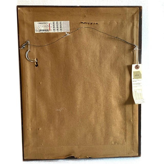 Glass 18th Century British School Georgian Reverse Glass Painting, Portrait of King George II For Sale - Image 7 of 11