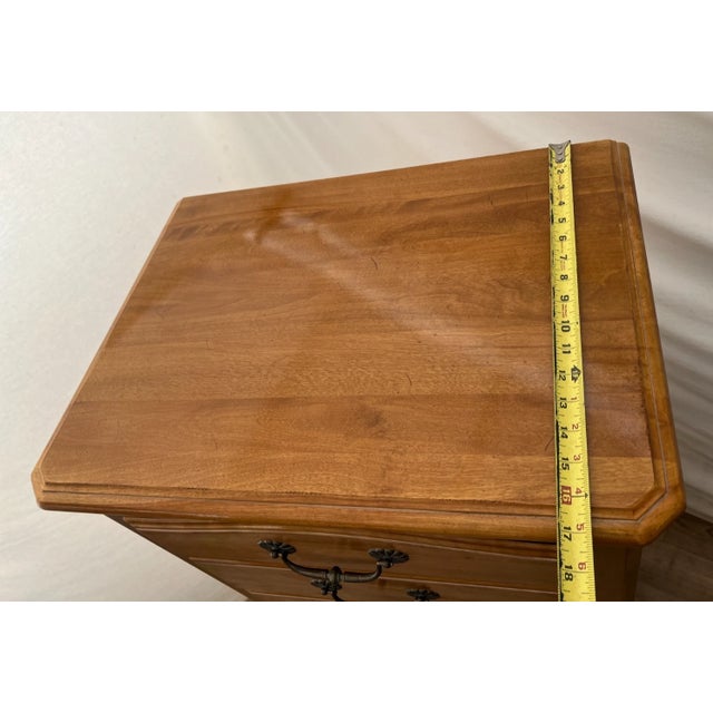 Vintage Ethan Allen Lingerie Dresser French Country Seven Drawers Solid Maple For Sale - Image 10 of 11