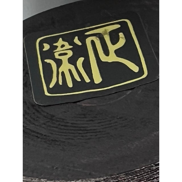 Vintage Sosaku Kokeshi Doll in Red Kimono With Floral Kimono For Sale - Image 12 of 12