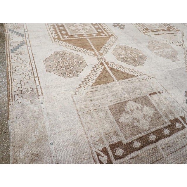 Tribal Galerie Shabab Collection Mid-20th Century Turkish Anatolian Room Size Carpet For Sale - Image 3 of 8