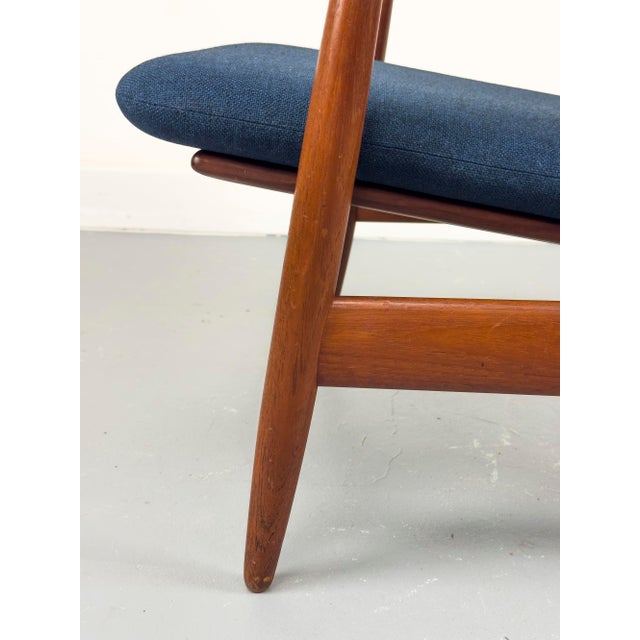 Blue Danish Teak Lounge Chair by Hans Olsen for Frem Røjle, 1960s For Sale - Image 8 of 18