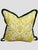 Traditional Clark & Clark Citrus and Green Brush Fringe Custom Made Pillow Pair For Sale - Image 3 of 9
