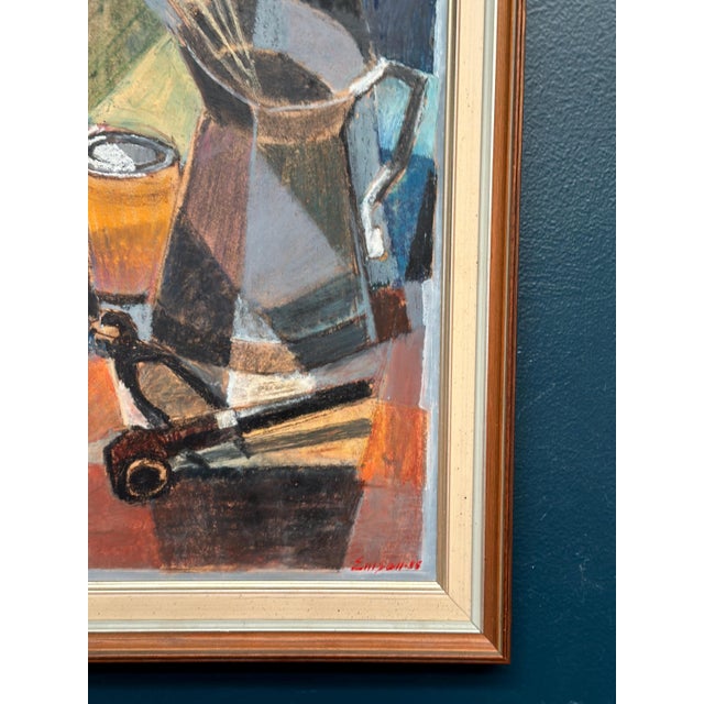 Erik Emanuelsson, Still Life, 1960s, Oil Painting on Panel, Framed For Sale - Image 6 of 17