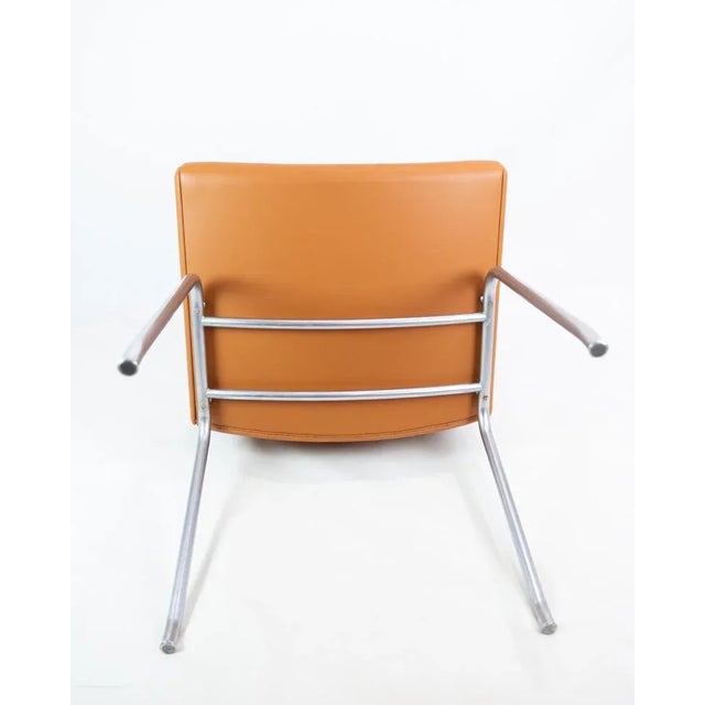 Set of Model AP40 Kastrup Chairs in Cognac Leather by Hans J. Wegner for Carl Hansen & Søn, 1980s For Sale - Image 11 of 13