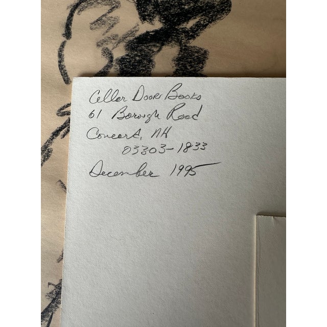 Tasha Tudor Original Art Charcoal Sketch For Sale - Image 12 of 12