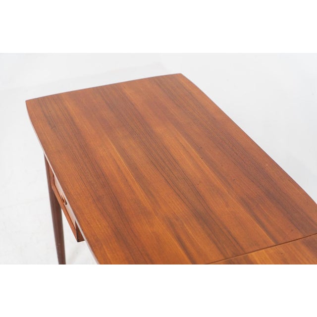 Freestanding Drop-Leaf Desk in Teak For Sale - Image 10 of 12