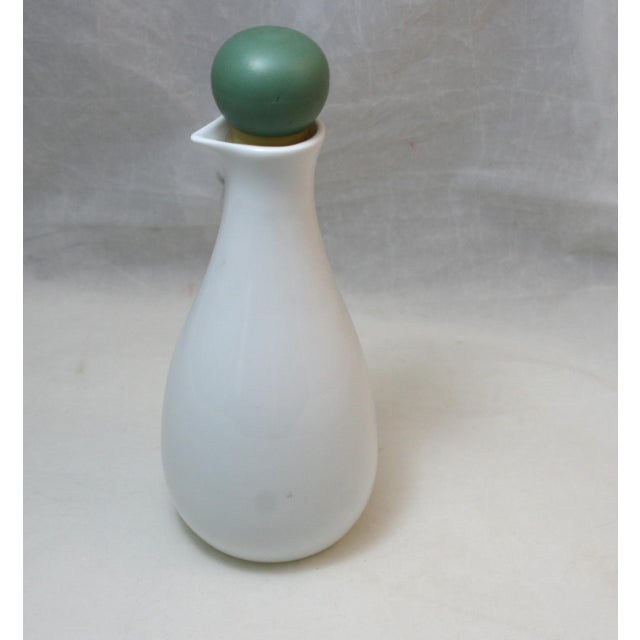 Vintage Stoneware Olive Oil Jug Cruet This vintage unmarked olive oil jug or cruet was produced during the 1980's. The jug...