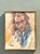 Mid 20th Century Mid 20th Century Vintage Boho Regone Pierokkis Portrait Oil on Canvas, Framed For Sale - Image 5 of 9