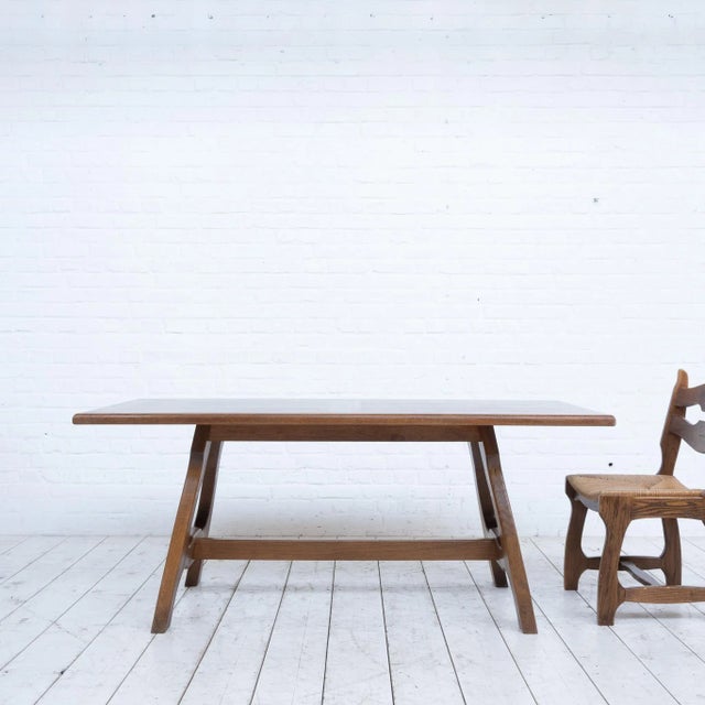 Oak table, 1950s Original patina preserved. Good condition.