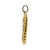 Vintage 18K yellow gold large oval pendant featuring a lion motif intaglio engraved on a carnelian stone, set in a rope...