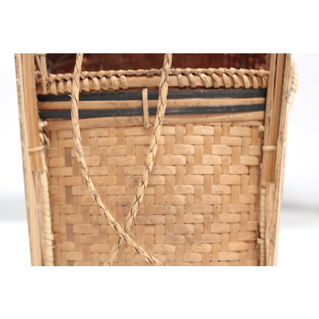 Wicker Woven Basket B For Sale - Image 11 of 11