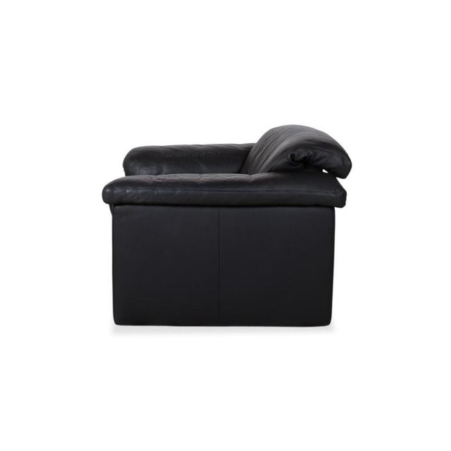 Model 4000 Armchair in Black Leather from Rolf Benz For Sale - Image 9 of 11