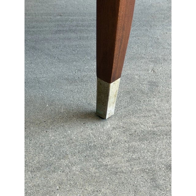 Wood 1960s Travertine & Walnut Nightstands by American of Martinsville - Pair For Sale - Image 7 of 17