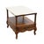 Hammary Furniture Solid Cherry Country French 20" Accent End Table W. White Granite Top For Sale - Image 4 of 12