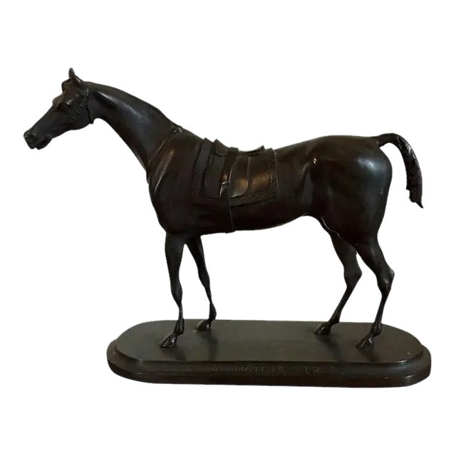 19th Century French Bronze Race Horse Gladiateur For Sale