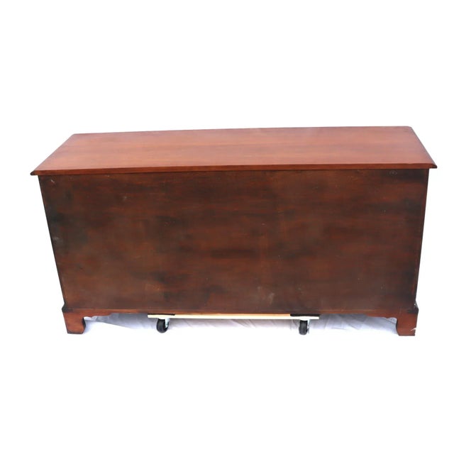 1970's Vintage Henredon Georgian-Style Mahogany Six-Drawer Dresser For Sale - Image 12 of 12