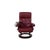 Set of Leather Atlantic Recliner and Ottoman in Red Genuine Leather from Stressless For Sale - Image 13 of 18