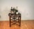 Vintage Wood Folding Tray Table Removable Serving Tray Brass Gallery For Sale - Image 11 of 12