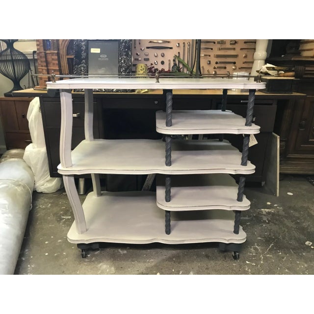 Painted Bar Cart For Sale - Image 9 of 9