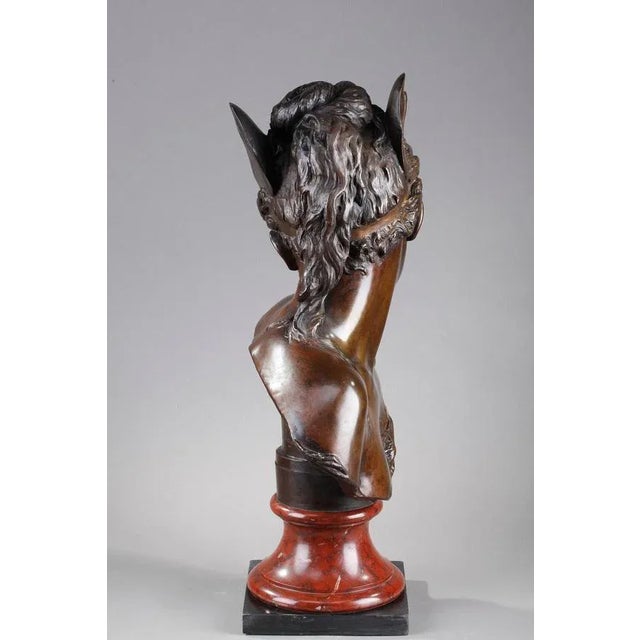 Psyche Bust in Patinated Bronze from Boyer and Rolland For Sale - Image 4 of 18