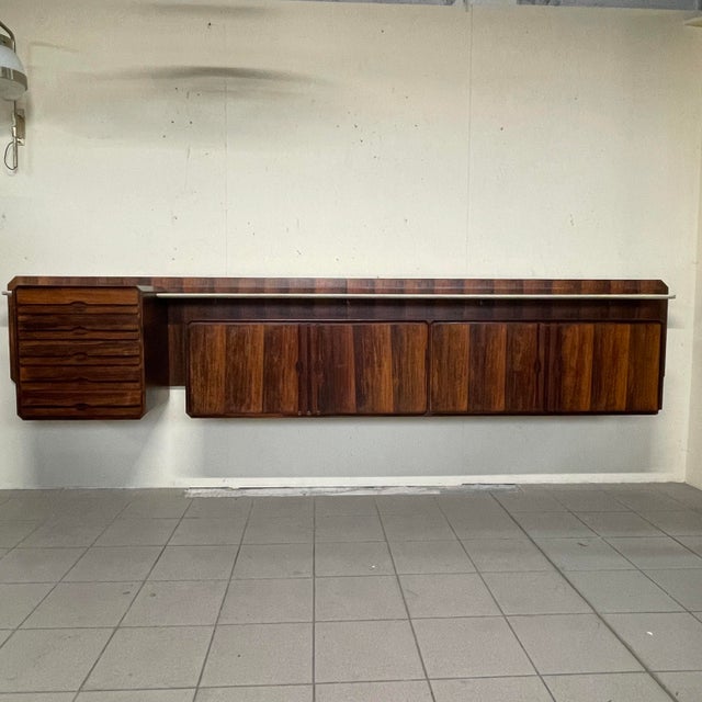 Wall-Mounted Sideboard by the Cantù Furniture Exhibition Consortium, 1960s For Sale - Image 4 of 18