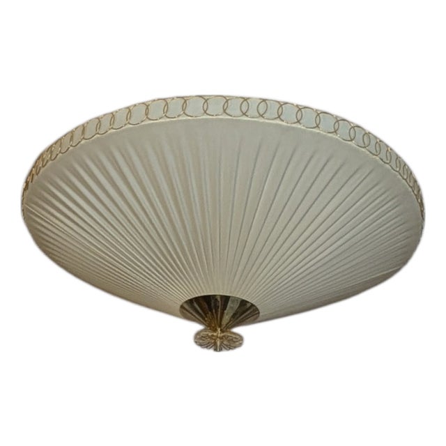 Large Vintage Flush Mount in style of Paavo Tynell, 1950s For Sale