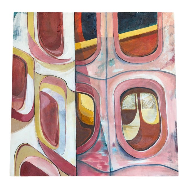 Contemporary Painting Windows by Emily Orsich For Sale