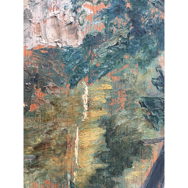 Oil painting on wood. Landscape signature In my opinion, A.Sega. Dimensions: same picture 26 / 35cm. heights. with frame...