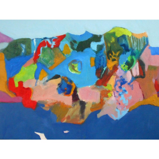 "Blue Skies" Contemporary Abstract Expressionist Oil ... While it may very well.