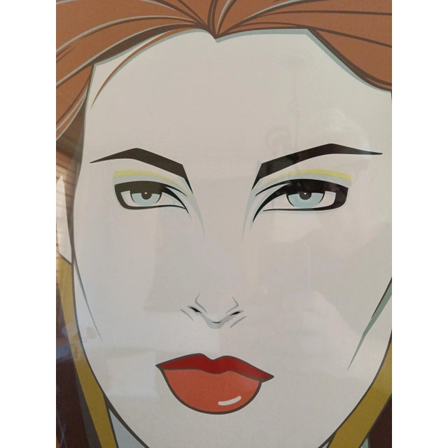Patrick Nagel, Pop Art Redhead Woman, 1985, Print For Sale - Image 3 of 9