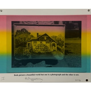 Allen Ruppersberg, Conceptual Artist Allen Ruppersberg Hand Printed Lithograph Prints & Photographs, 2012 For Sale