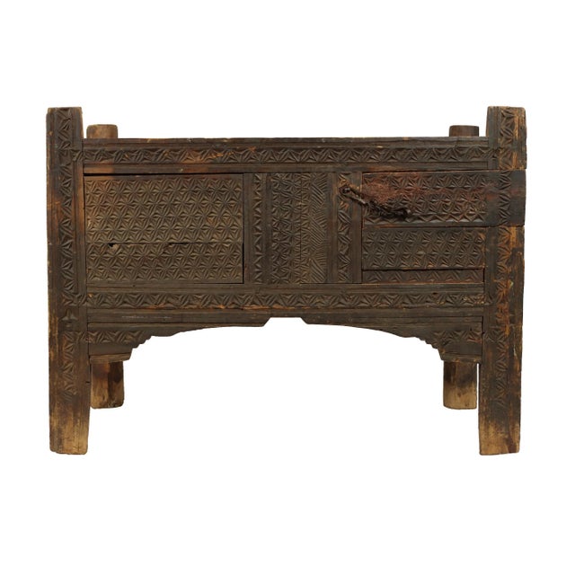 Antique Nomadic Turkmen Yurt Treasure Dowry Chest For Sale - Image 13 of 13