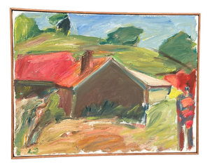 Lennart Johansson, Strandhus Äleklinta, 1983, Oil on Canvas