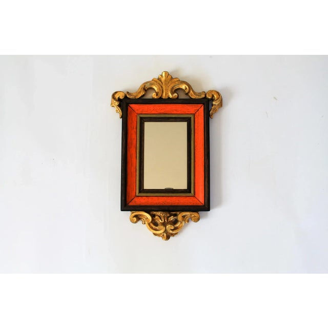 Vintage Giltwood Italian Wall Mirrors S/3 For Sale - Image 4 of 8