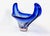 Vintage Murano Blue Glass Bowl, 1960s For Sale - Image 6 of 10