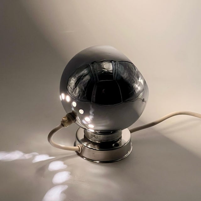 Mid-Century Modern Chrome Eyeball Table Lamp by Goffredo Reggiani for Reggiani, 1960s For Sale - Image 9 of 11