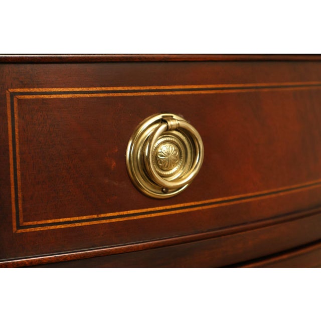 Henkel Harris Mahogany Demilune Console Cabinet Console For Sale - Image 11 of 18