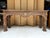 A beautifully distinctive vintage console table acquired from a private estate, featuring a natural fossil stone inset...