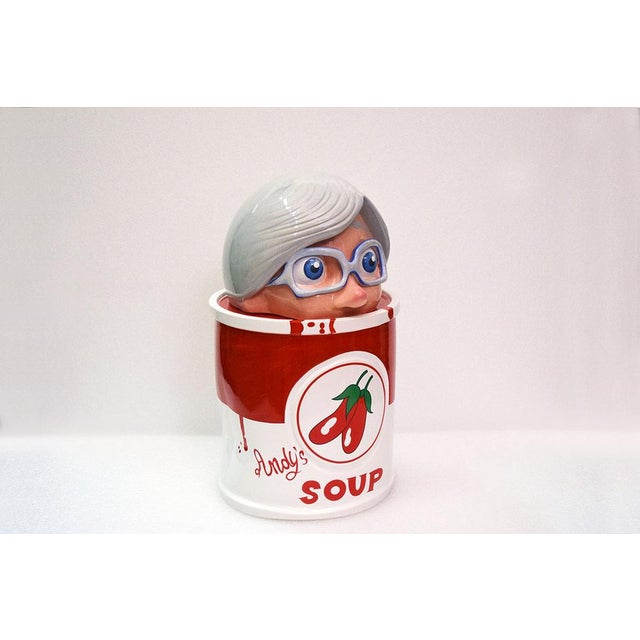 Large Andy Warhol Ceramic Figure by Massimo Giacon for Superego, 2000s For Sale - Image 3 of 10