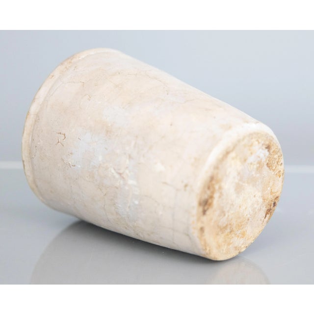 Paint Petite 19th Century Italian Gray Glazed Confit Pot From Naples For Sale - Image 7 of 8