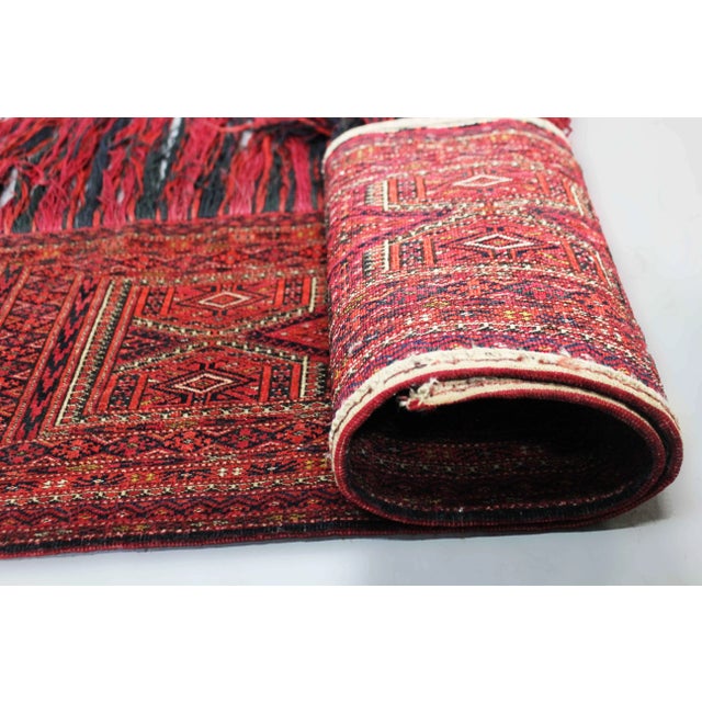 1900 - 1909 Early 20th Century Antique Turkish Juwal - 1′3″ × 4′ For Sale - Image 5 of 6