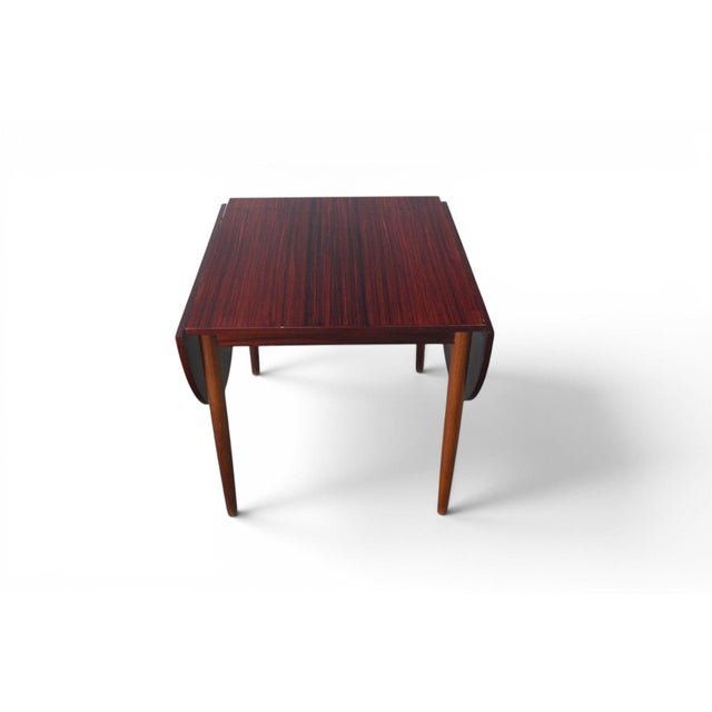 Mid-Century Modern Danish Modern Rosewood Drop Leaf Dining Table, 1960s For Sale - Image 3 of 10
