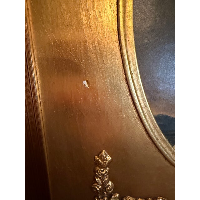 Gold 1940s Gold Framed Portraits: Thomas Sully "Major Biddle" & Anna Von Jagemann "Old Vienna" - A Pair For Sale - Image 8 of 16