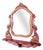 Antique Mirror with Carved Shelf For Sale